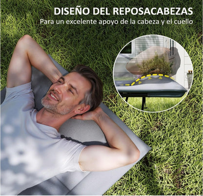 Cama de Camping Plegable con Almohada