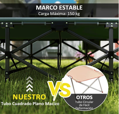 Cama de Camping Plegable con Almohada
