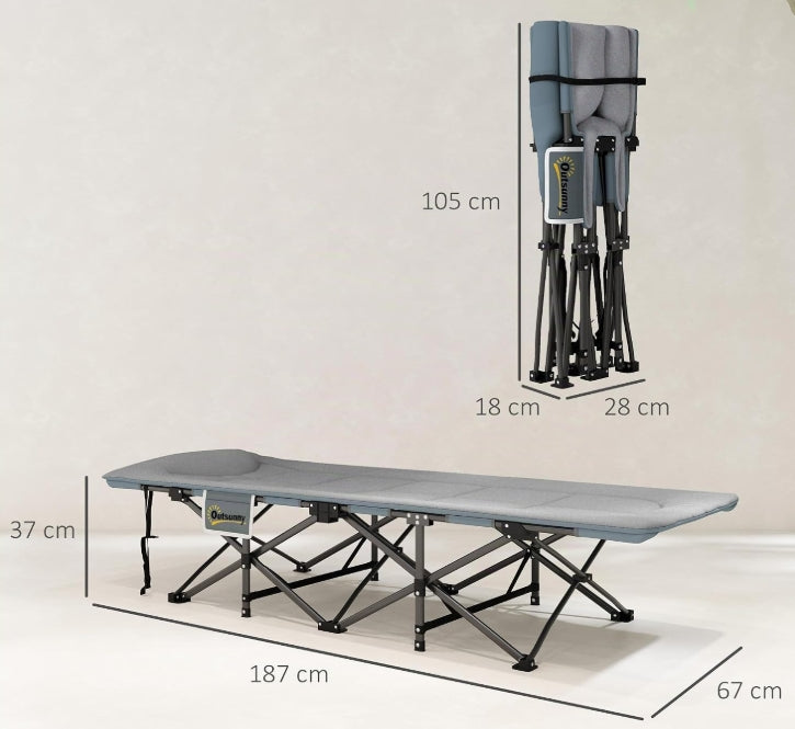 Cama de Camping Plegable con Almohada