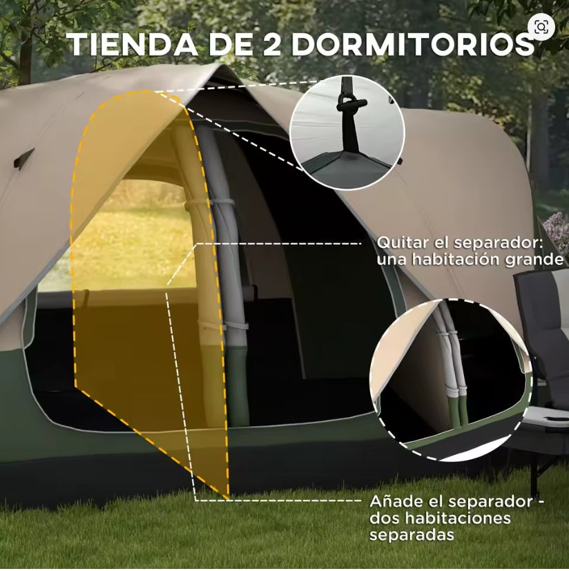 Outsunny Tienda de Campaña 3 Personas
