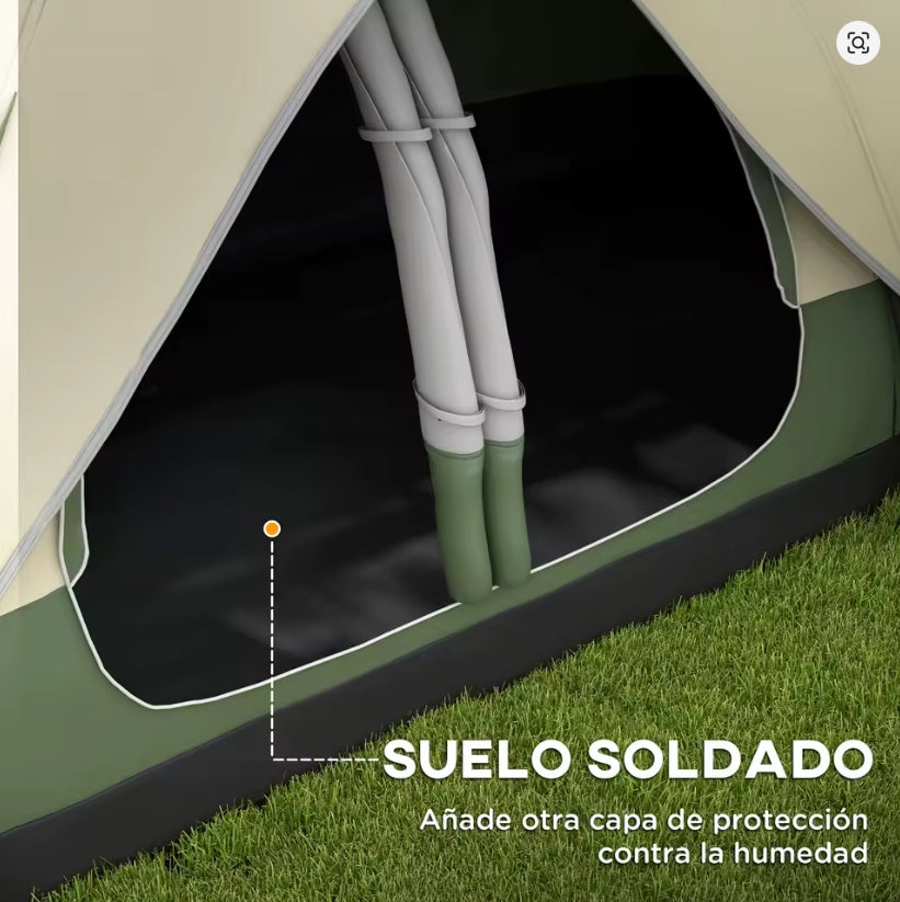 Outsunny Tienda de Campaña 3 Personas